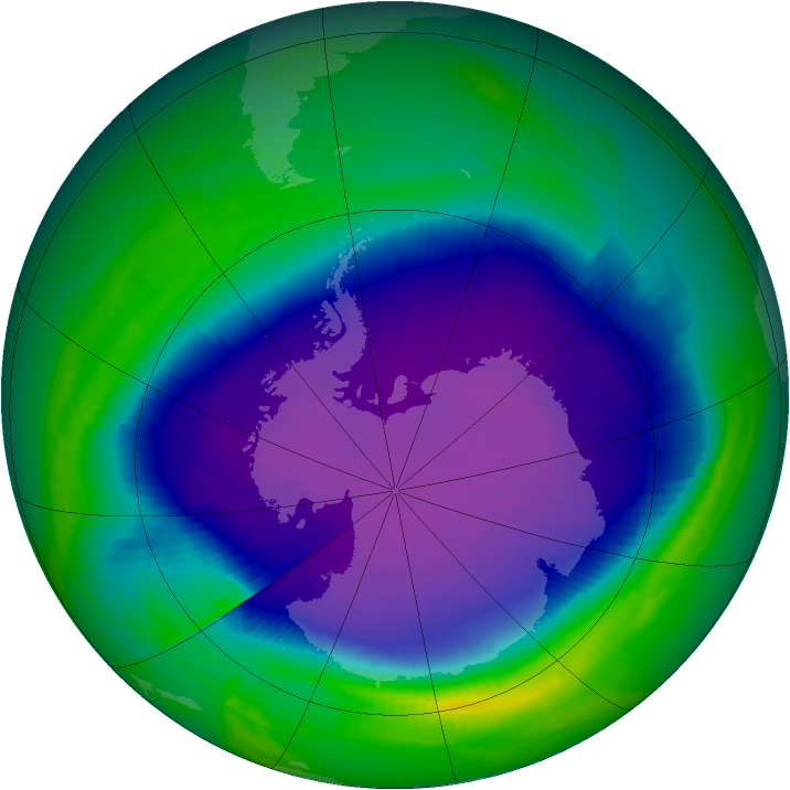Ozone Map 1998-10-07